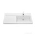 Раковина Roca The Gap Plus высокий бортик, 1 отверстие 100х46 правая 3270ME004