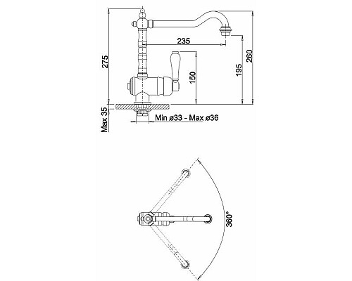 Смеситель для кухни Blanco Tradon 515990 Хром