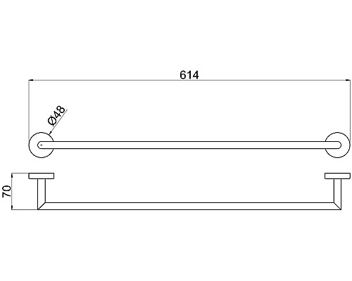 Полотенцедержатель Allen Brau Priority 6.31011-00 Хром