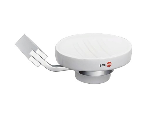 Мыльница Schein Watteau 122C-R Белая Хром