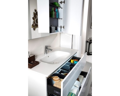 Зеркало-шкаф Armadi Art Vallessi 100 546-W белый глянец