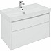Тумба под раковину Aquanet Nova Lite Slim Synergy 100 249940 подвесная Белая глянцевая