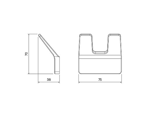 Двойной крючок Iddis Slide SLISC20i41 Хром