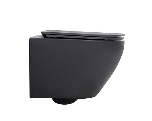 Унитаз ABBER BEQUEM AC1101MG подвесной серый матовый