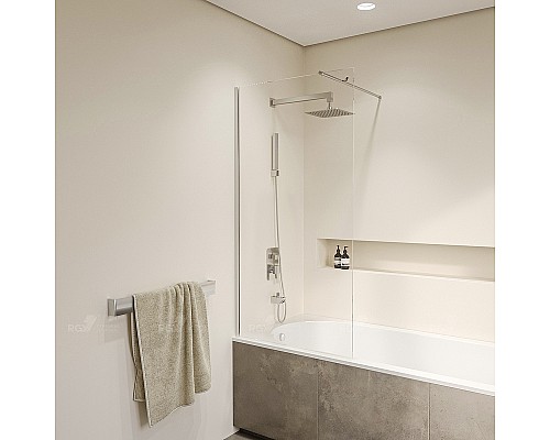 Шторка на ванну RGW Screens SC-050 60x150 351105006-11 профиль Хром стекло прозрачное