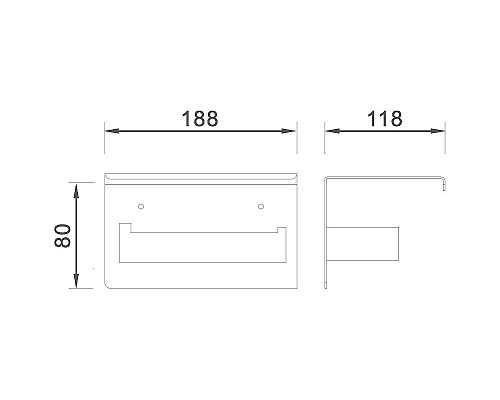 Полка в ванную комнату Orans P-7205