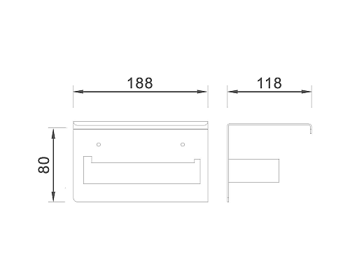 Полка в ванную комнату Orans P-7205