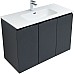 Тумба под раковину Aquanet Алвита New 100 277531 подвесная Антрацит