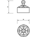 Контейнер для хранения Migliore Cristalia 16793 Хром с кристаллом Swarovski
