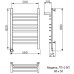 Полотенцесушитель электрический Ника TRAPEZIUM ЛТ ВП 80/50 левый тэн