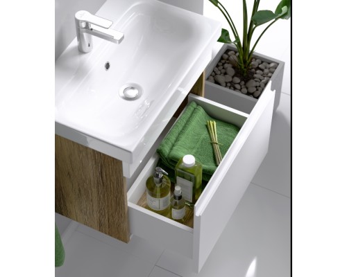 Тумба под раковину Aqwella Smart 80 SRT0108DB подвесная Дуб балтийский