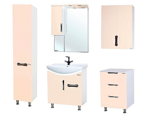Шкаф пенал Bellezza Лагуна 35 L 4622104082070 L Бежевый Белый Шкаф пенал Bellezza Лагуна 35 L 4622104082070 L Бежевый Белый