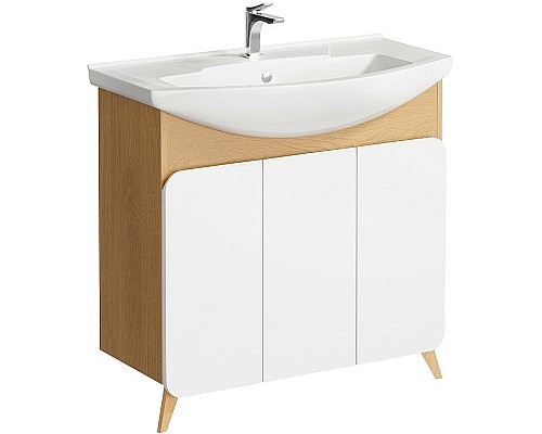 Тумба под раковину Aqwella Basic 85 BAS0108DZ Дуб золотой