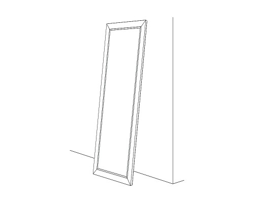 Зеркало Evoform Exclusive-G Floor 201х111 BY 6359 с гравировкой в багетной раме - Римская бронза 88 мм