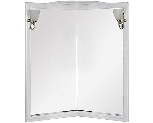 Зеркало Aquanet Луис 70 угловое белый