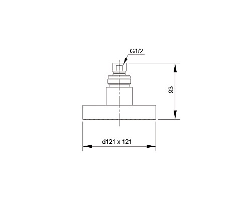 Верхний душ Raiber RFD-23 Хром