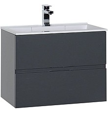 Тумба под раковину Aquanet Алвита 70 183992 подвесная Серый антрацит