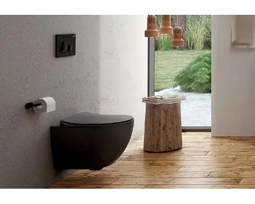 Унитаз Creavit Free FE322-11SM00E-0000 подвесной Черный матовый без сиденья