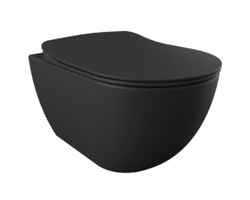 Унитаз Creavit Free FE322-11SM00E-0000 подвесной Черный матовый без сиденья