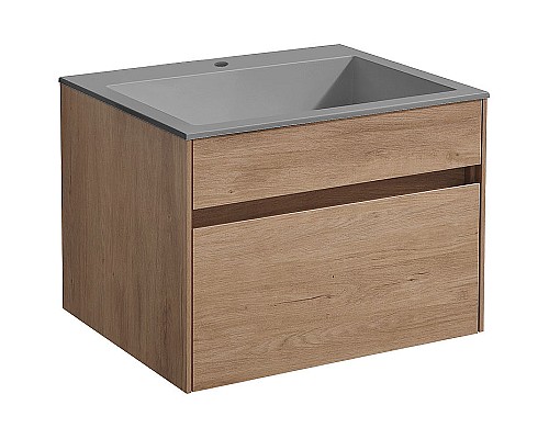 Тумба под раковину Vincea Chiara 60 VMC-2C600NO подвесная N.Oak