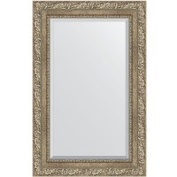Зеркало Evoform Exclusive 85х55 BY 3409 с фацетом в багетной раме - Виньетка античное серебро 85 мм