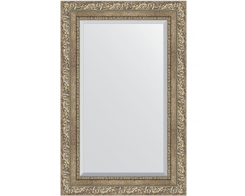 Зеркало Evoform Exclusive 85х55 BY 3409 с фацетом в багетной раме - Виньетка античное серебро 85 мм