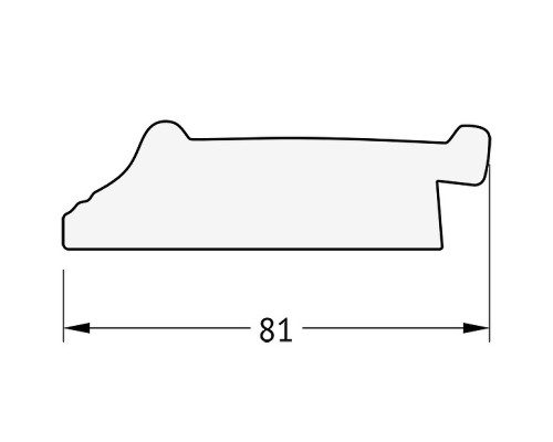 Зеркало Evoform Exclusive-G 124х55 BY 4053 с гравировкой в багетной раме - Черный ардеко 81 мм