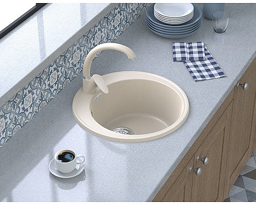 Кухонная мойка GranFest Quarz GF-Z08 Белая