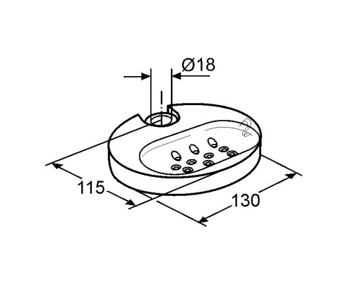 Мыльница Kludi Logo 6110121-00 прозрачная