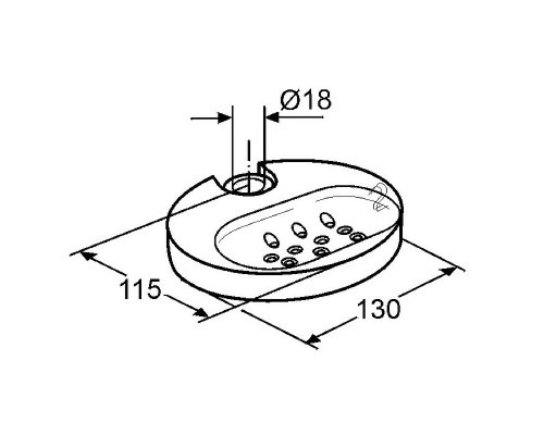 Мыльница Kludi Logo 6110121-00 прозрачная