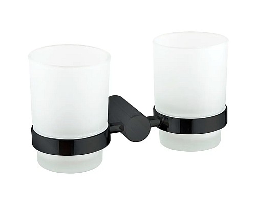 Стакан для зубных щеток Haiba HB8408-7 двойной Черный матовый