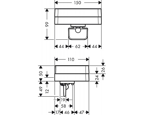 Дозатор для жидкого мыла Axor Universal Accessories 42819000 Хром