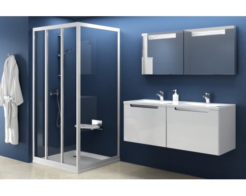 Душевой уголок Ravak Supernova 94070102Z1 90 белый прозрачный