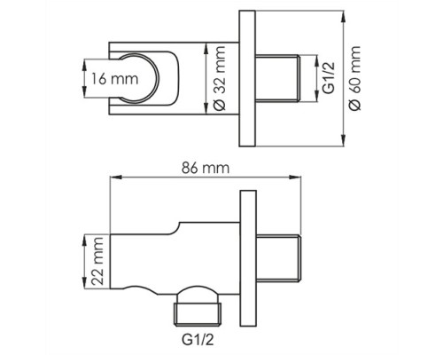 Душевая система WasserKRAFT Elbe A177471 Черная матовая