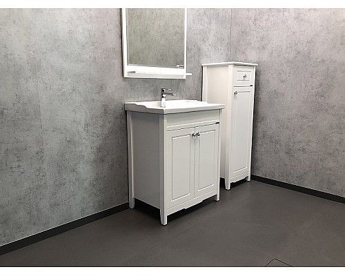 Зеркало Comforty Тбилиси 70 00003132631 Белый глянец Зеркало Comforty Тбилиси 70 00003132631 Белый глянец