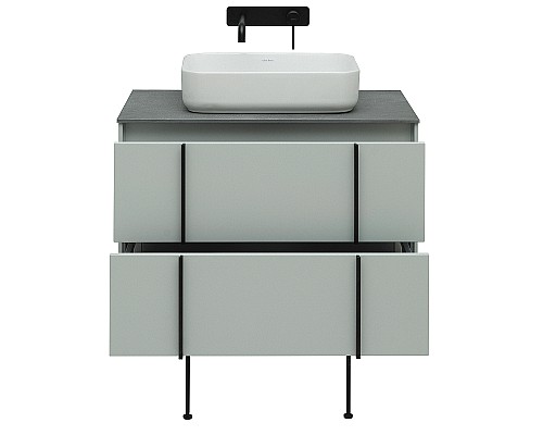 Тумба под раковину Allen Brau Reality 80 1.32005.PWM подвесная Папирус матовый