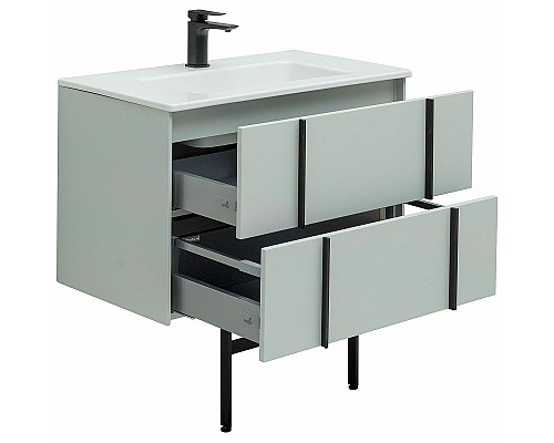 Тумба под раковину Allen Brau Reality 80 1.32005.PWM подвесная Папирус матовый