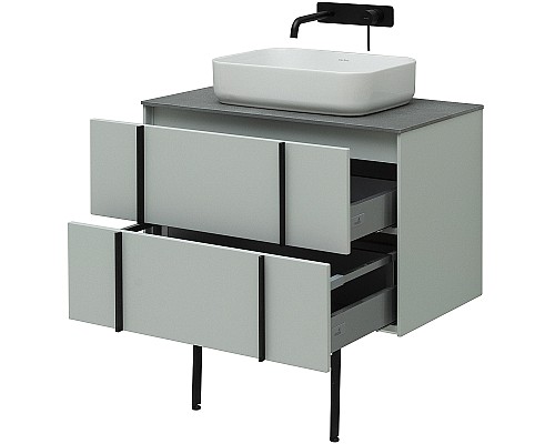 Тумба под раковину Allen Brau Reality 80 1.32005.PWM подвесная Папирус матовый