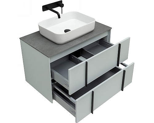 Тумба под раковину Allen Brau Reality 80 1.32005.PWM подвесная Папирус матовый