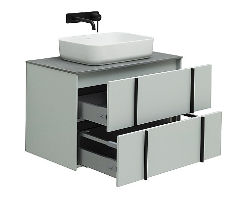 Тумба под раковину Allen Brau Reality 80 1.32005.PWM подвесная Папирус матовый