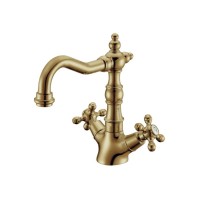 Смеситель для умывальника высокий Boheme Medici Presente 312 бронза