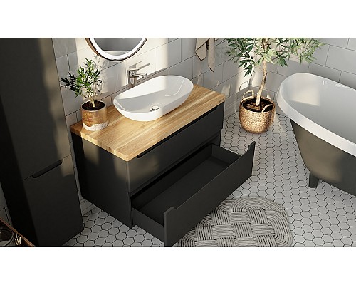 Столешница под раковину Jorno Wood 80 Wood.06.80/LW Светлое дерево