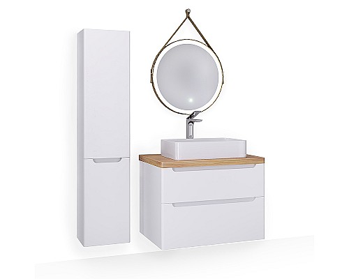 Столешница под раковину Jorno Wood 80 Wood.06.80/LW Светлое дерево