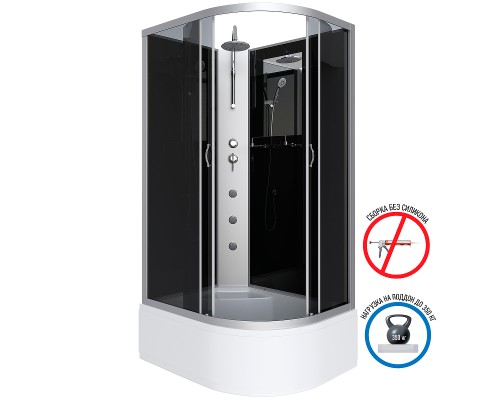 Душевая кабина Niagara Classic 120x80 L NG-2510-14LBKTG с гидромассажем