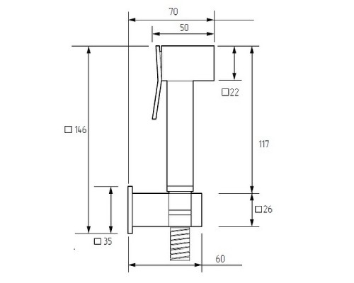 Гигиенический душ Migliore Quadra 30905 Золото