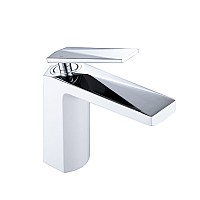 смеситель для умывальника Boheme VENTURO 371-w белый-хром