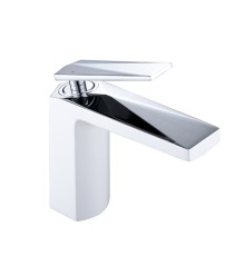 смеситель для умывальника Boheme VENTURO 371-w белый-хром