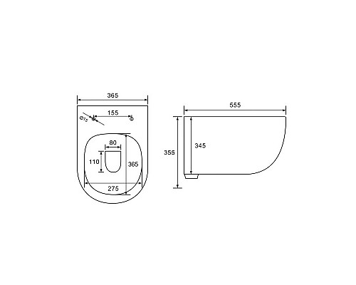 Унитаз Vincea Evo VT1-34 подвесной с сиденьем Микролифт