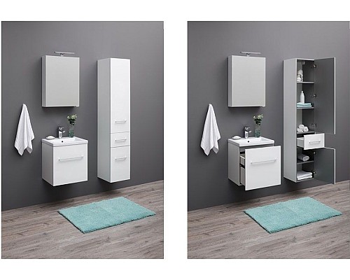 Зеркало-шкаф Aquanet Порто 50 белый