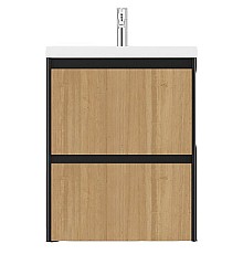 Тумба под раковину Velvex Klaufs 70 tpKLA.70.2Y-617.217 подвесная Чёрная матовая шатанэ